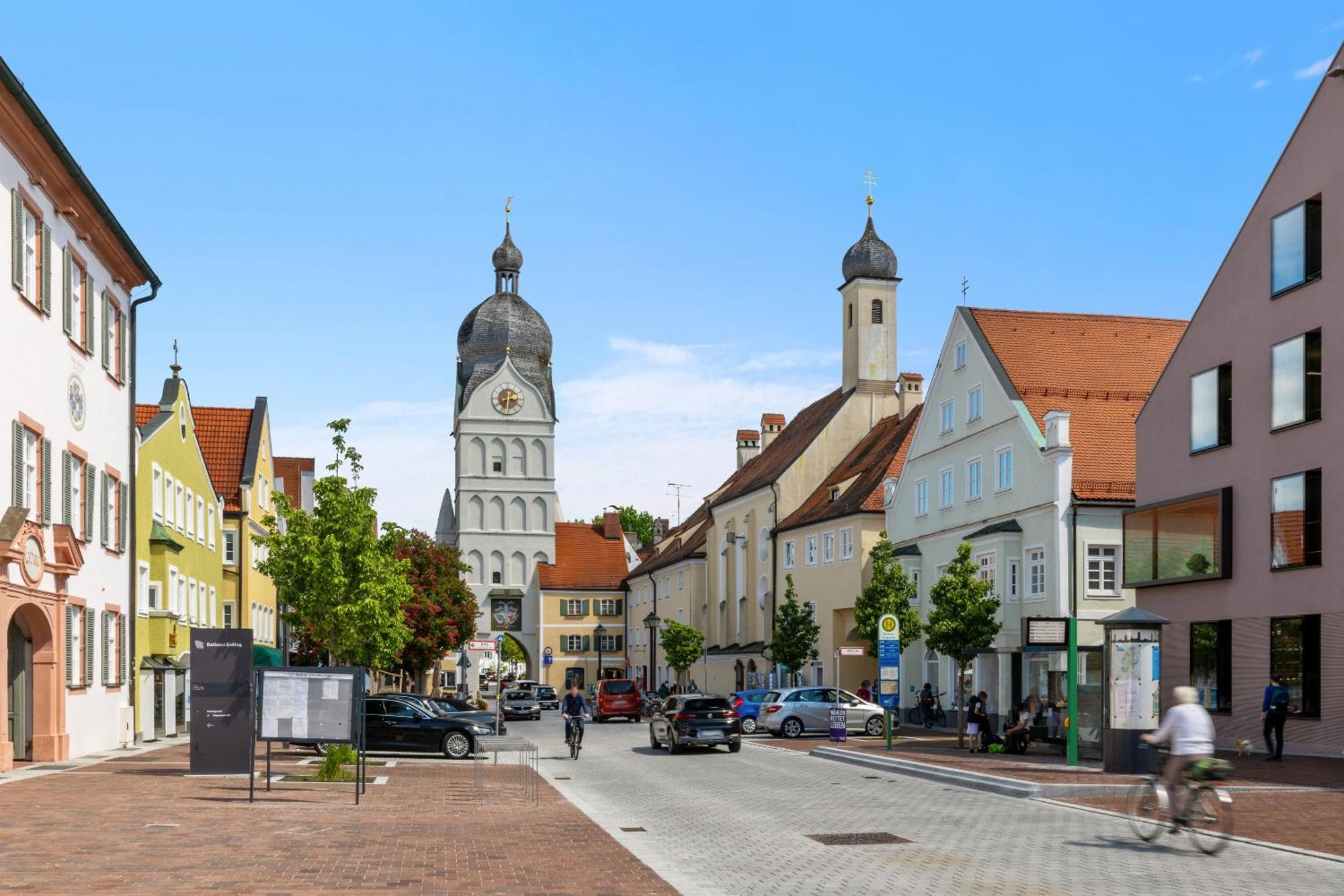 Helloflats - Luxus-Penthouse - Balkon - Parking - Zentrum - Therme - Naehe Flughafen Muc Erding Buitenkant foto