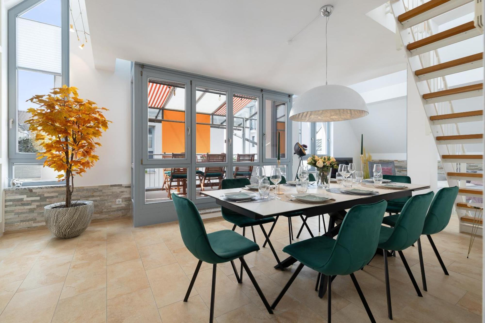 Helloflats - Luxus-Penthouse - Balkon - Parking - Zentrum - Therme - Naehe Flughafen Muc Erding Buitenkant foto